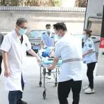 冶金动态丨我院急诊医学科与120院前急救联合演练